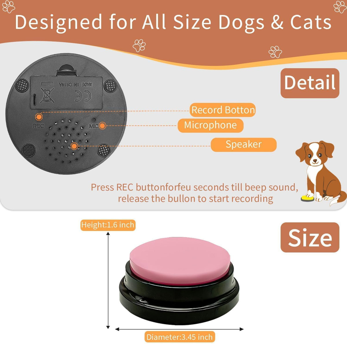 RIBOSY Dog Buttons for Communication - image 2