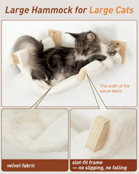 5-in-1 Cat Wall Shelves for Large Cat, Large Hammock, Wide Perch – Essentials for Cats - image 2