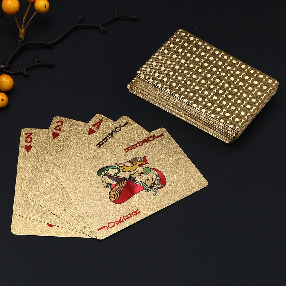 EAY Gold Waterproof Playing Cards - Gold 2-pack - image 2