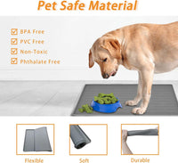 XXXXL Largest Pet Food Mat - Dark Green / 24"L x 16"W - image 4