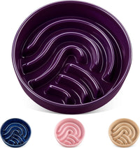 vancasso Slow Feeder Dog Bowl - Dark Purple / 1.5 Cups