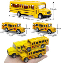 3 Pack Pull Back School Bus Playset - image 4