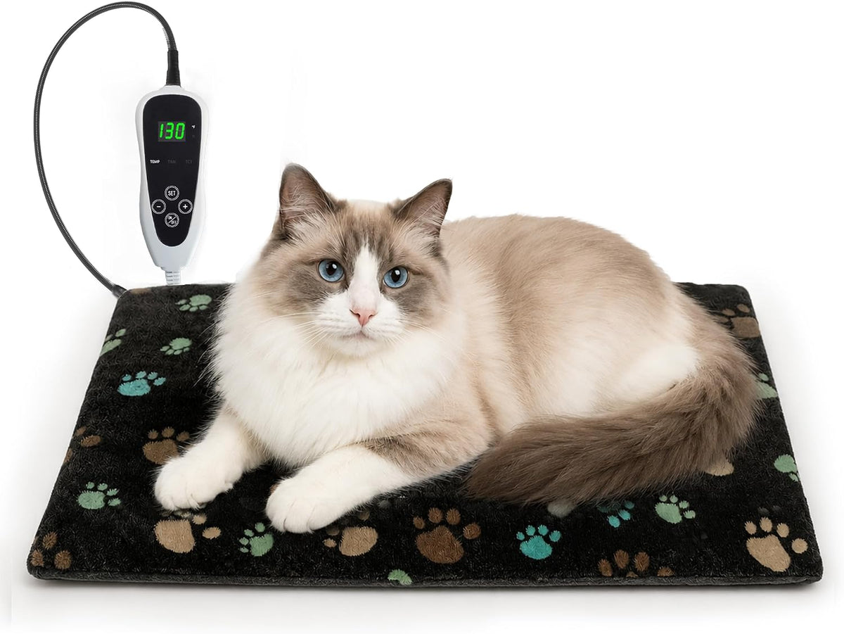 Large Dog Heating Pad 36x24 in with Normally Open Function – Essentials for Dogs - Black / 17 x 13 in