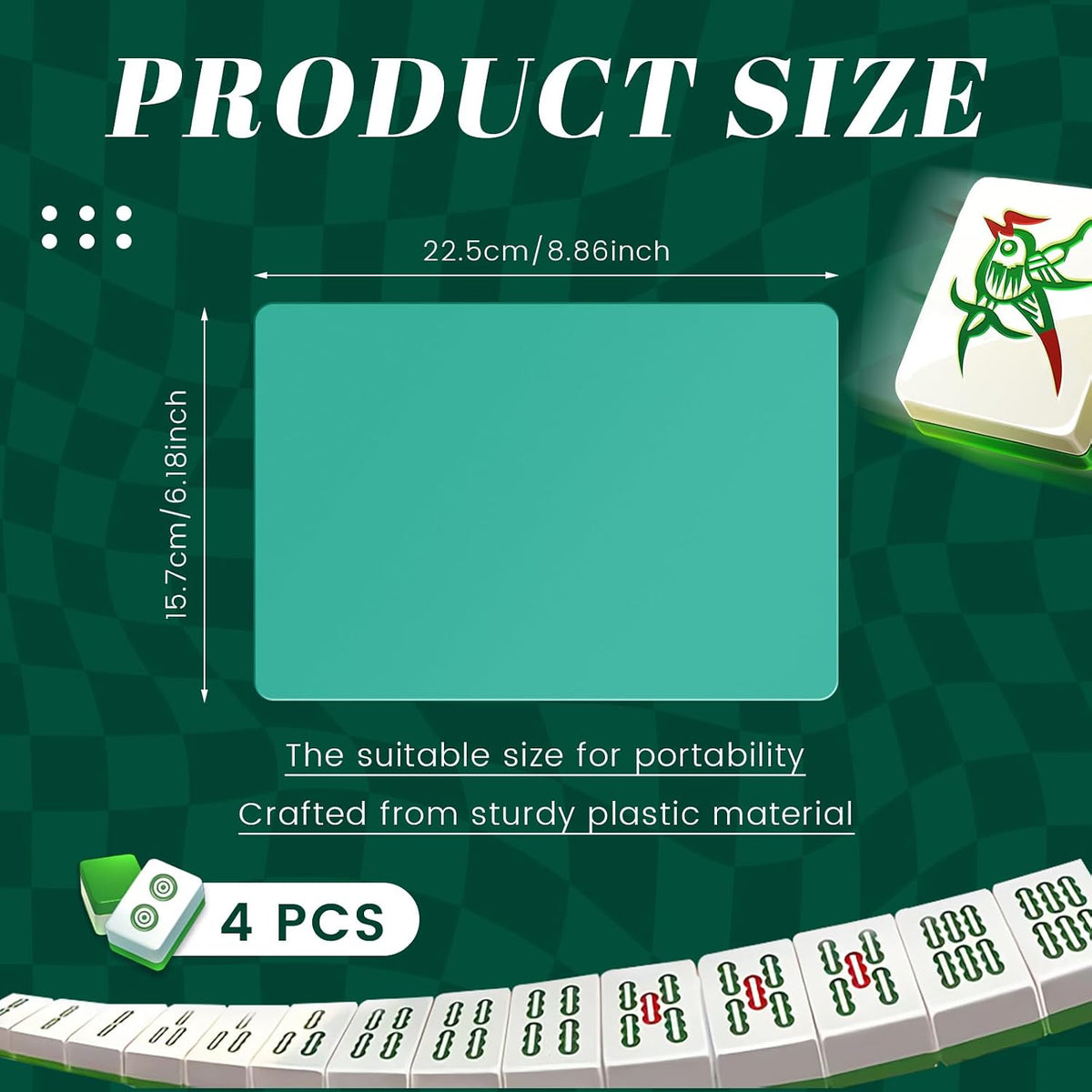 Seenelling 2026 Mahjong Tile Mixer Shuffler for Mixing - 4 / Green - image 2