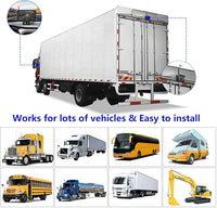 Wireless Reversing Camera System with 5 inch Split Screen, IP69K Waterproof Backup Camera with Night Vision, Support add 2nd Wireless Rear View Camera for Trailer, RV, Trucks, Farm Vehicle