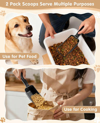 2-Pack Dog Food Scoop 1 Cup - Black - image 2