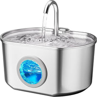 Cat Water Fountain Stainless Steel: 74oz/2.2L Cat Fountain - 74oz Fountain