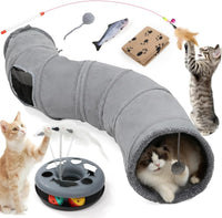 Cat Tunnels for Indoor Cats - Grey