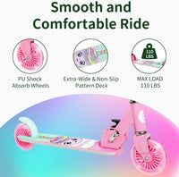 BELEEV V2 Scooters for kids Light-Up Wheels & Stem & Deck - Pink - image 4
