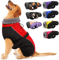 IECOii Extra Warm Reflective Dog Coat - X-Large(Chest:24.4-29.9 in) / Red