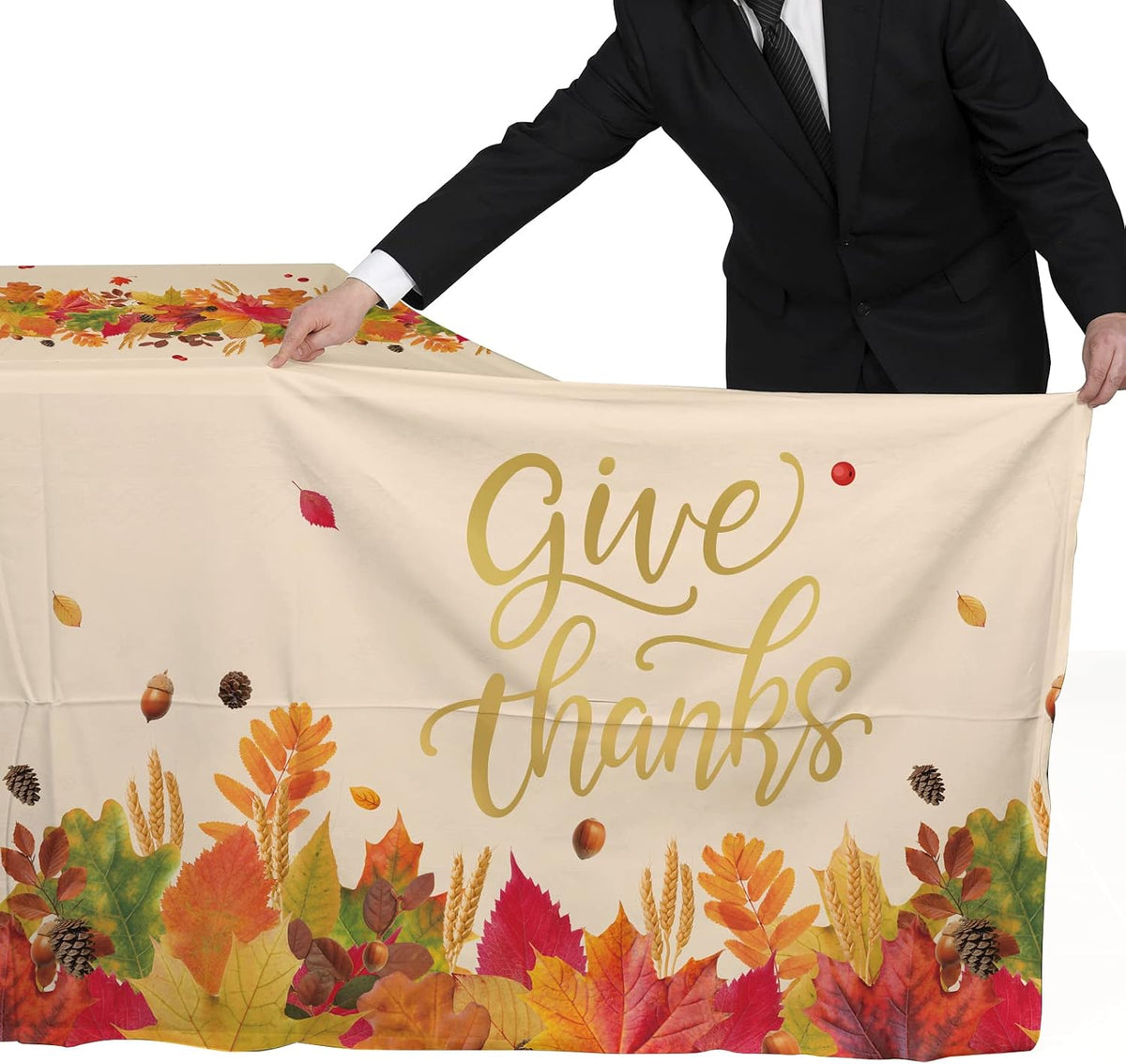 Fall Thanksgiving decorations, Disposable Tablecloth - Thanksgiving - image 4