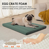 BALANCE Dog Crate Bed, Orthopedic Dog Bed Pad with Waterproof Liner, Washable Crate Foam Pet Mat - Mint Leaf / 30.0"L x 19.0"W x 1.6"Th - image 2