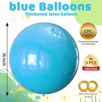 200pcs Balloons 5 Inch Assorted Colors - D08-light Blue / 36inch（Giant） - image 2