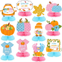 Yuntau Thanksgiving honeycomb centerpieces with pumpkin and gnome designs - view 9