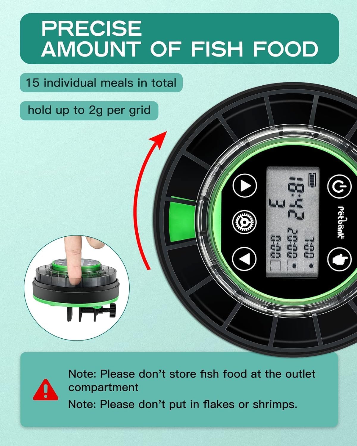 Automatic Fish Feeder for Aquarium Portion Control & Moisture-Proof – Essentials for Fish - image 2