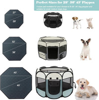Octagon Dog Playpen Mat Washable Leakproof Pet Liner, 29' - Dark Grey-s / Octagon-S-29'(Diameter) - image 4