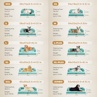 Orthopedic Washable Dog Bed with Bolster for Medium to Large Dogs – Essentials for Dogs - 45.0"L x 35.0"W x 8.0"Th / Aqua Blue - image 3