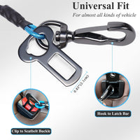 VIVAGLORY Dog Seatbelt Tuffbelt Dog Car Harness, XS - 16 Inch / Blue - image 3