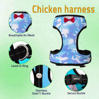 Adjustable Chicken Harness Diaper - Large / Camouflage blue - image 4