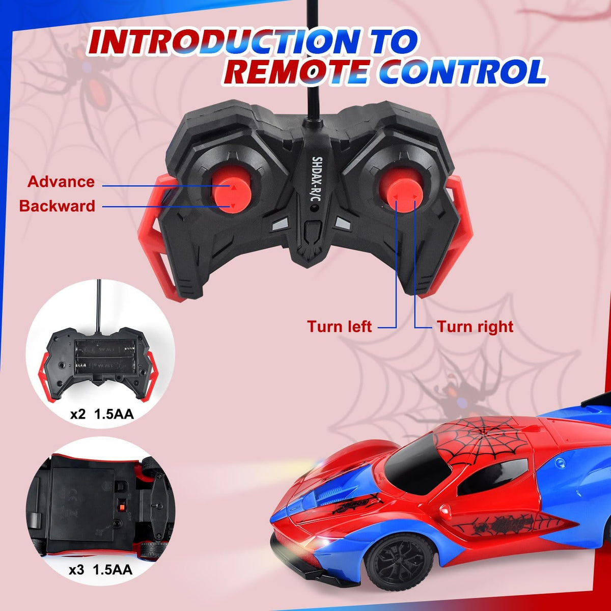 Tuko Remote Control Car Toys - Spider - image 4