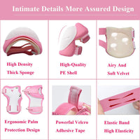 Lamsion Kids Helmet Adjustable Protective Gear Set for Ages 3-8 Girls - Pink - image 3