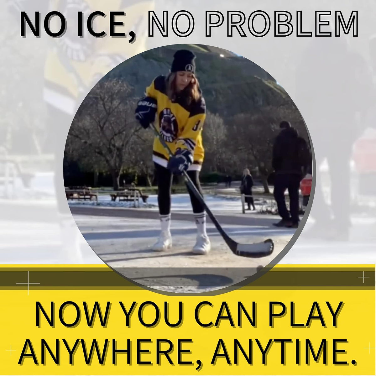 Wraparound Hockey Stick Blade Protector for Off Ice Training - Black / 5 Pack - image 2