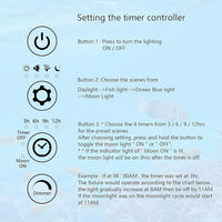 45W LED Aquarium Light for Plants,Full Spectrum Fish Tank Light with Timer,24/7 Lighting Cycle,Daylight Moonlight Mode Aquarium LED Light for 36 to 42 Inch Freshwater Planted Tank