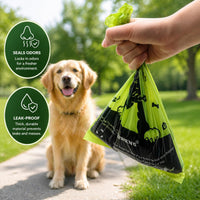 Doggy Poop Bags with Dispenser Dog Waste Pickup Bags Refill Rolls Cat - Green (72 Rolls Uscented) - image 4