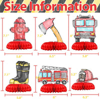 HaPiBiDesign transportation party decorations, 10 honeycomb table centerpieces - view 23