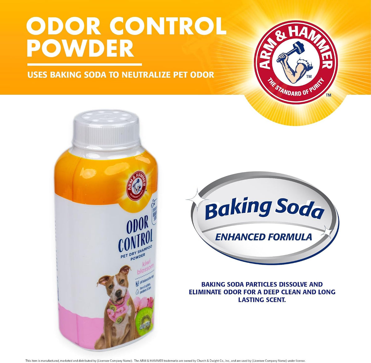 ARM & HAMMER Odor Control Dry Shampoo Powder for Dogs - 4.2 Ounce (Pack of 2) - image 3