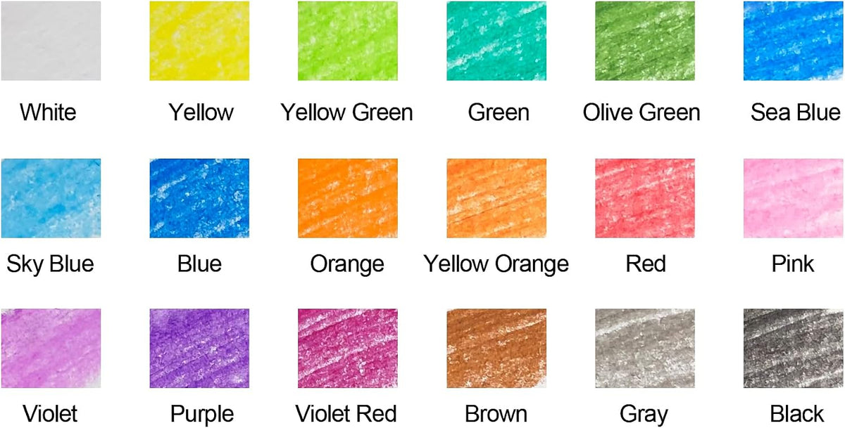 Madisi Crayon Bulk pack, Regular Size, 18 Colors - image 3