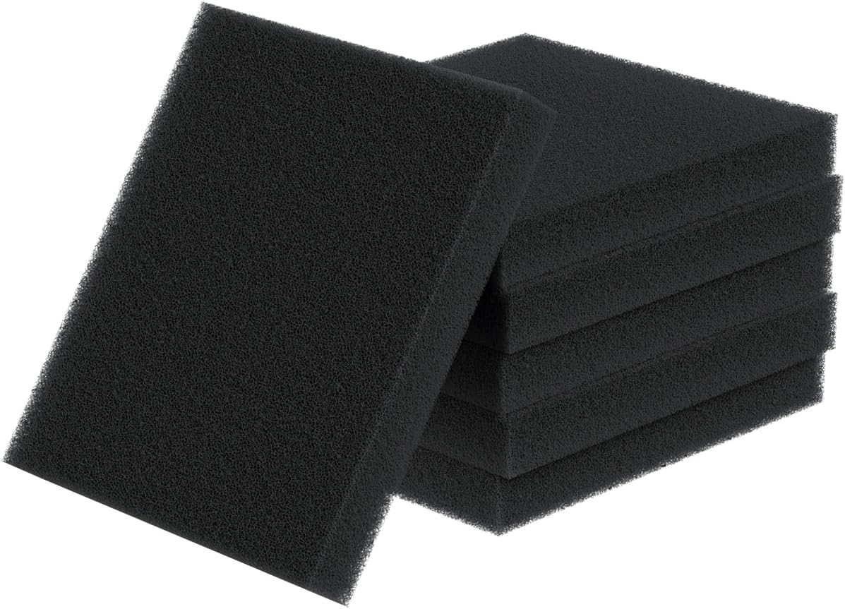 Pawfly 4 Pack Aquarium Bio Sponge Filter Media Pad - 6 Pack（40 PPI）