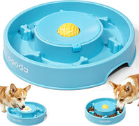 Slow Feeder Dog Bowls, Fun Slow Feeding & Lick Bowl with Rolling Ball – Essentials for Dogs