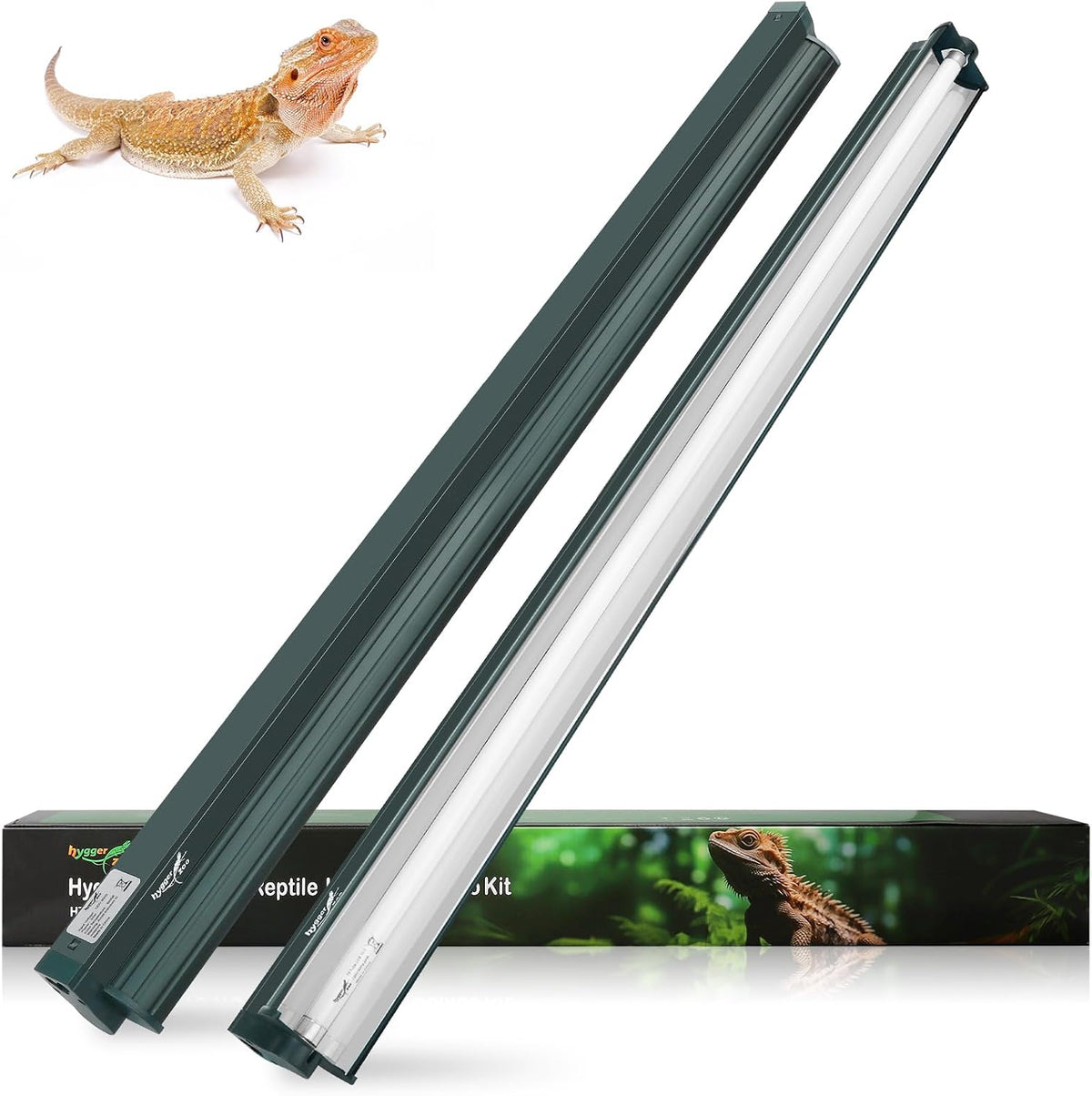 T5 Reptile Light Fixture Combo Kit 24W Light Fixture Reptile - 39W-Green / 39W 34.5IN Green