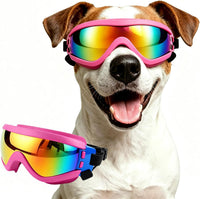 Enjoying Clear Dog Goggles Medium to Large Breed - Gloss Pink / Medium Breeds