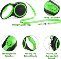 Segarty 26ft Dog Leash Retractable - Green / 16ft(up to 44 lbs) - image 3