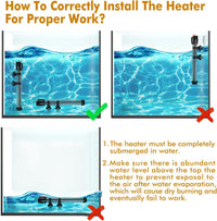 Orlushy Submersible Aquarium Heater - 500W - image 3