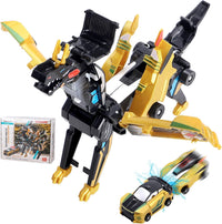 lavekywasa transforming unicorn car toy made from two collision sports cars - view 4