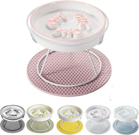 Ceramic Elevated Slow Feeder Cat Bowl, Anti Vomit - Pink