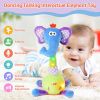 Dancing Talking Giraffe Toy, Singing Giraffe Baby Toys for Kids – Fun for Kids & Family - Elephant - image 4