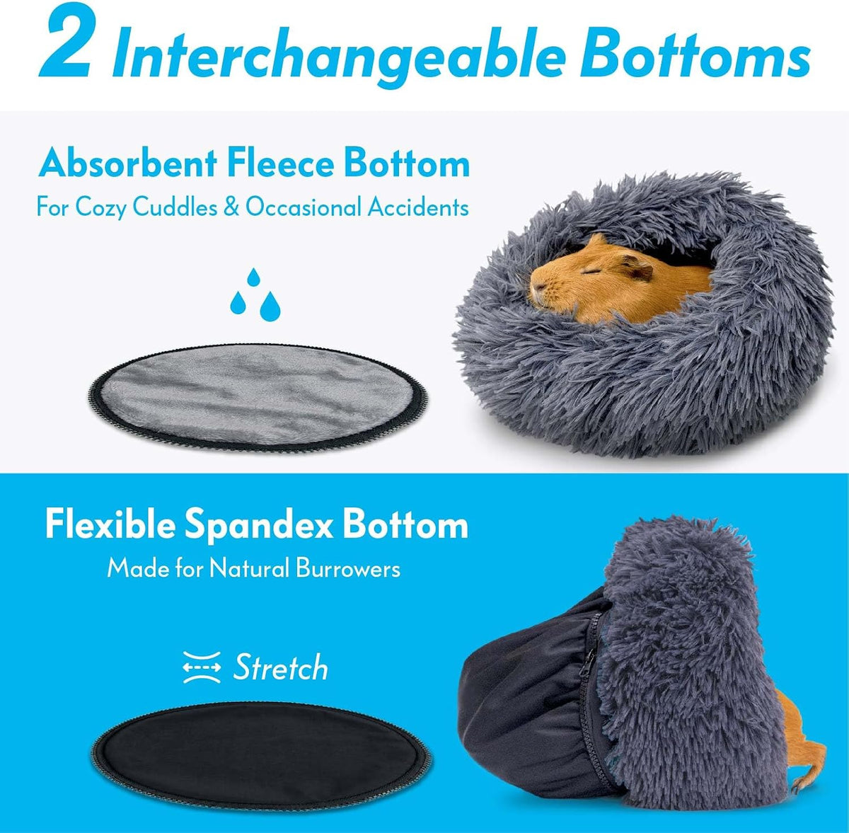 Paw Inspired Furr-O Burrowing Pet Bed Enrichment, Removable Base - Dark Gray - image 3