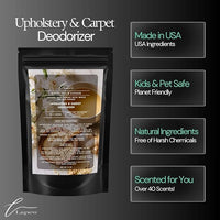 White Tea & Ginger Carpet Freshener Powder: Powerful Odor Eliminator for Home, Upholstery Deodorizer, Carpet Deodorizer, Pet Urine, Cat Litter Box - White Tea & Ginger Fragrance.