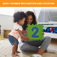 SAFEST Non Toxic Alphabet Puzzle Mat, ABC + Numbers 0 to 9 - 10 Tiles: Numbers - image 4