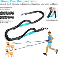 Uppetly Hands Free Dog Running Leash with Waist Belt - 1 dog/Blue / Medium - image 2