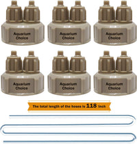 Aquarium Choice 6 Pieces CO2 DIY Reactor Bottle Cap Fish Tank DIY