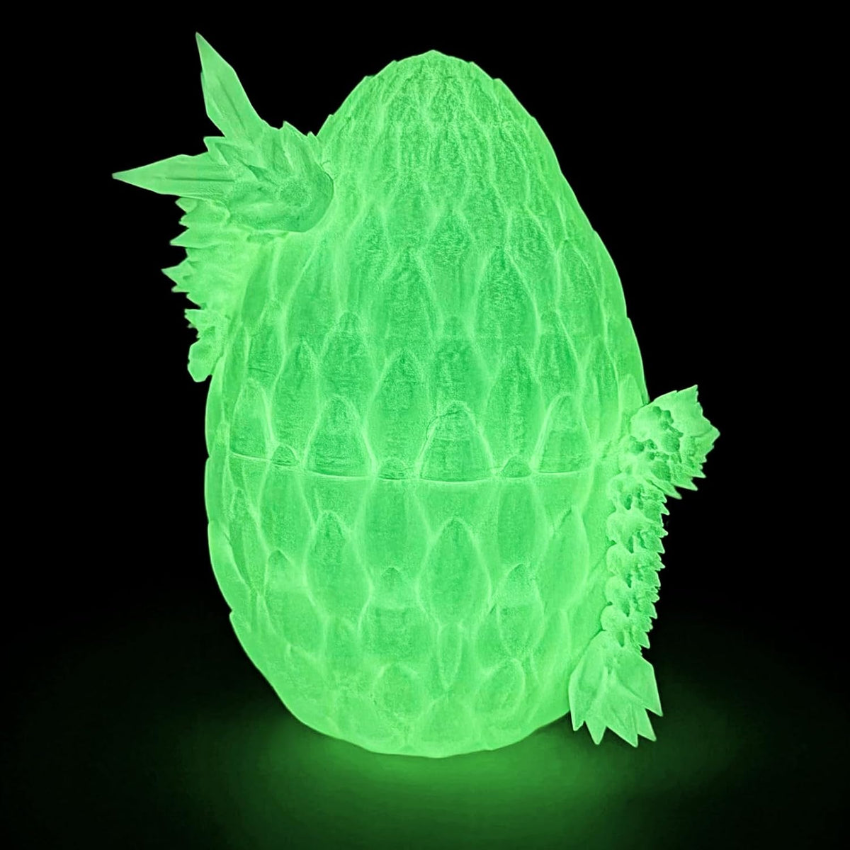 3D Printed Dragon Egg, Large 12" for Kids, Dragon Lovers - Glow in the Dark