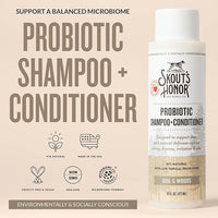 Skout's Honor Probiotic Pet Shampoo & Conditioner with Avocado Oil & Omega-3s, 97% Natural, Paraben & Sulfate-Free, Cruelty-Free, 16oz, Dog of The Woods, 2-Pack