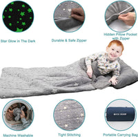 Kids Sleeping Bag for Girls & Boys - grey - image 2