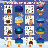 48PCS Halloween Make-a-face Stickers Halloween Characters Stickers - Nativity Craft Kit - image 3