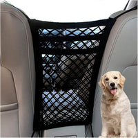 DYKESON Dog Car Net Barrier with Mesh Organizer - 11.7 in × 11.7 in